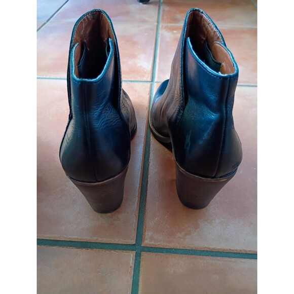 LUCKY BRAND Women's Black Eesa Leather Closed Toe Ankle Booties Size US 8.5 - Picture 7 of 8